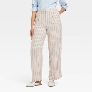 A New Day - Women's Linen Essential Trouser - A New Day Tan St Tan